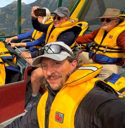 guests and guide age on haast river jet boat MP16MAR26