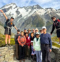 guests and guides Jamie and Emma in mt cook national park GE02FEB26