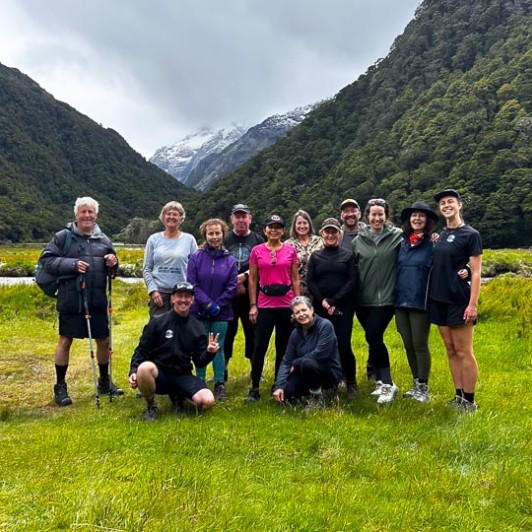 guests and guides Tim and Emma Routeburn Track GW27DEC25