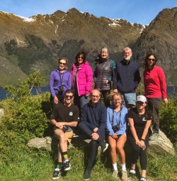 Guests and guides group pic Lake Wakatipu