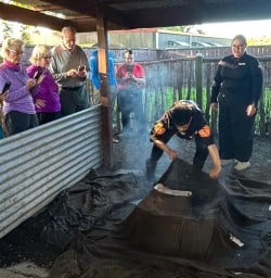 guests experience maori hangi Kohutapu Lodge RS03MAR26