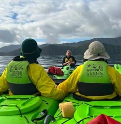 guests explore Queen Charlotte by kayak RM23MAR26