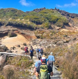guests explore Tongariro National Park SN03MAR26