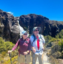 guests explore Tongariro National Park waterfalls SN06JAN26
