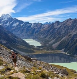 guests explore and hike mt cook national park KC16MAR26
