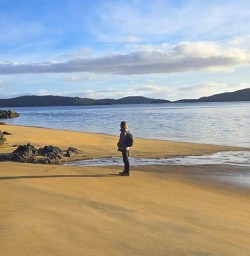 guests explore ulva Island beaches GW24FEB26