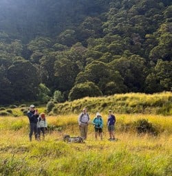 guests exploring Siberia Valley Mt Aspiring RP02FEB26