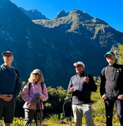 guests exploring the milford track