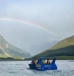 guests haast river rainbow jet boat tour KC17NOV25
