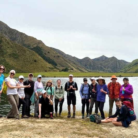 guests hike Moke Lake in Queenstown KC22DEC25