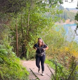 guests hike Rakaia Gorge Walkway KC16MAR26