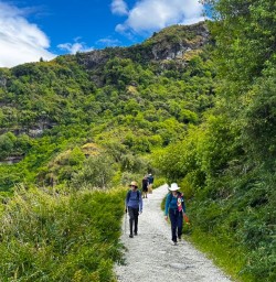 guests hike Rocky Mountain track Wanaka RM12JAn26