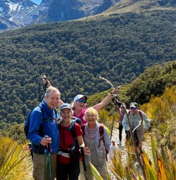 guests hike Routeburn track KC24NOC25