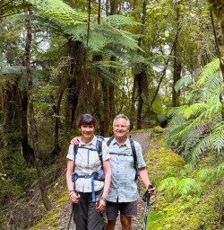 guests hike forests in west coast KC02FEB27