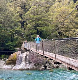 guests hike in Fiordland National Park MP02MAR26