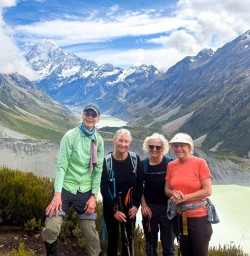 guests hike in mt cook national park RM12JAN26