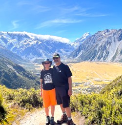 guests hike mt cook national park PS23FEB26