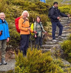 guests hiking Mt Cook National Park KC02FEB26