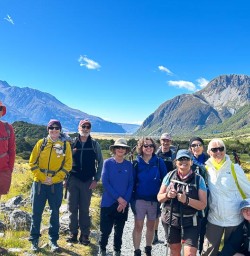 guests hiking Mt Cook National park KC22DEC25