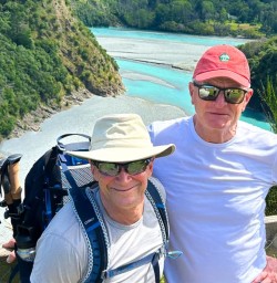 guests hiking Rakaia Gorge Walkway KC16FEb26