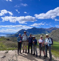 guests hiking Rocky Mountains Track in Wanaka MP10NOV25