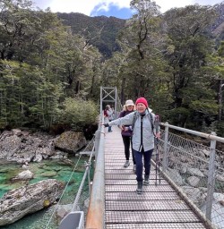 guests hiking Routeburn Track GW04NOV25