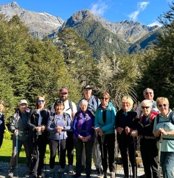guests hiking Routeburn Track GW24FEB26