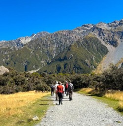 guests hiking and exploring mt cook national park PS09MAR26