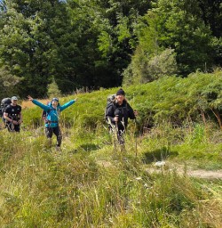 guests hiking in Nelson Lakes National Park KC23FEB26