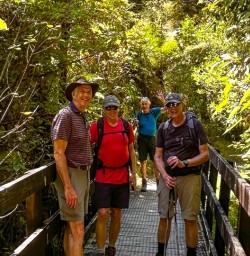 guests hiking in Paparoa National park GE16FEb26