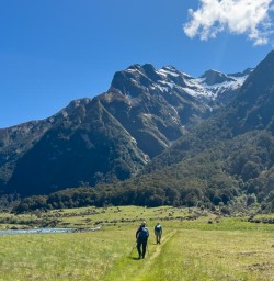 guests hiking in Siberia Valley MT Aspiring National Park GE10NOV25