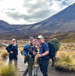 guests hiking in Tongariro National park GN23FEB27