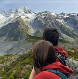 guests hiking in aoraki mt cook national park PS06APR26