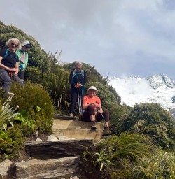 guests hiking in mt cook national park RM12JAN26