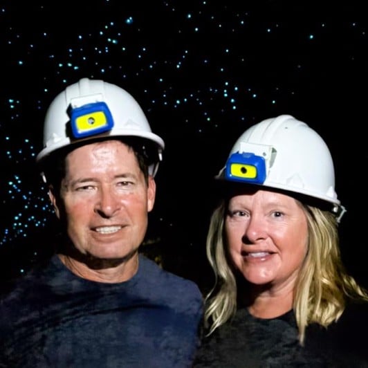 guests in Waitomo Glowworm Caves GN23FEB26