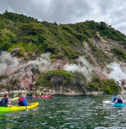 guests kayak and explore Steaming Cliffs SN03FEb26