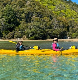 guests kayak in Abel Tasman National Park RM23FEB26