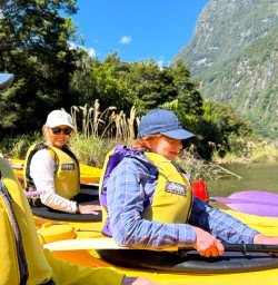 guests kayak in Milford Sound PS23FEB26