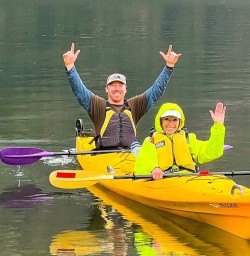 guests kayak in Milford Sound RP02FEB26