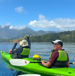 guests kayak in Queen Charlotte MP02MAR26