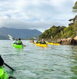 guests kayak in Queen Charlotte Sound MP23MAR26