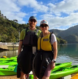 guests kayaking Queen Charlotte MP16FEB26
