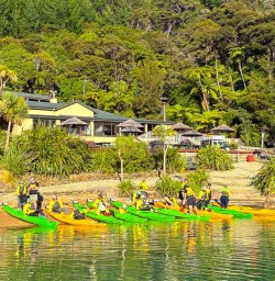 guests kayaking Queen Charlotte Sound RM23FEb26