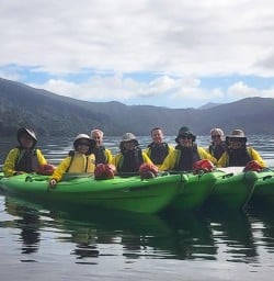 guests kayaking Queen Charlotte Sound RM23MAR26