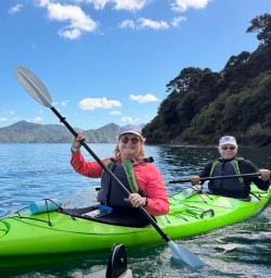 guests kayaking in Queen Charlotte Sound MP23FEB26