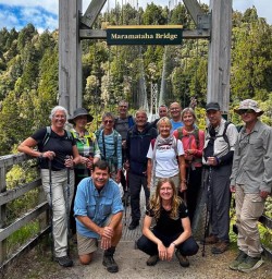 guests on Maramataha Bridge longest bridge NZ GN17NOV25