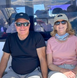 guests on boat Mou Waho Island Wanaka GE19JAn26