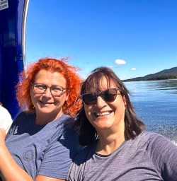 guests on boat back to Te anau from kepler track GW10FEB26