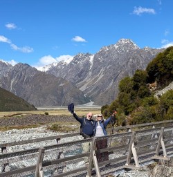 guests on bridge MT Cook National Park PS10NOV26
