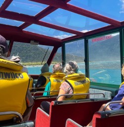 guests on haast river jet boat KC24nOV25